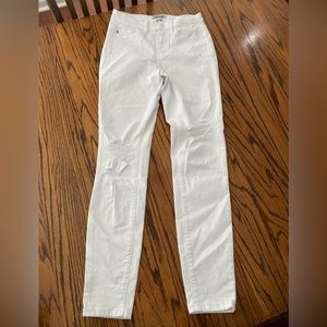 Judy Blue Skinny Fit White Distressed Stretch Jeans Women’s 3 26 Style JB84153